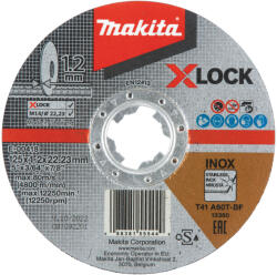 Makita vágótárcsa rozsdamentes acélhoz X-LOCK 125x1, 2mm E-00418 (E-00418)