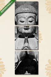  Többrészes Vászonkép, Partner Kollekció: Buddha szobor, India(125x40 cm, B01)