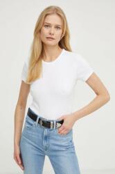 AllSaints pamut póló női, fehér - fehér 44