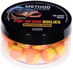 JAXON pop-up duo-boilies method feeder peach/mango (barack-mangó) 40g 16mm (FM-KH03)