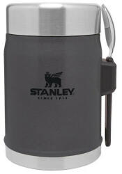STANLEY Termos Stanley Classic Legendary Food Jar + Spork 0.4L, Charcoal ST10-09382-082