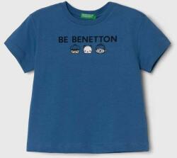 Benetton gyerek pamut póló nyomott mintás - kék 90 - answear - 4 190 Ft