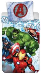 Jerry Fabrics Lenjerie de pat din bumbac Avengers Heroes, 140 x 200 cm, 70 x 90 cm Lenjerie de pat