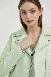 Pepe Jeans rövid kabát női, zöld, átmeneti - zöld M - answear - 36 990 Ft