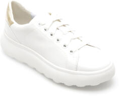 GEOX Pantofi casual GEOX albi, D35TCB, din piele naturala 41