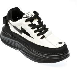 FASHION Pantofi casual FASHION negri, 6518, din piele ecologica 40