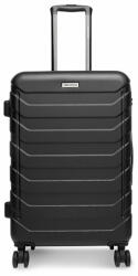 Gino Rossi Közepes keményfedelű bőrönd GIN-M-001-05-BLACK Fekete (GIN-M-001-05-BLACK)