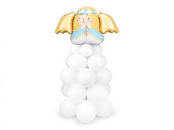 PartyDeco Buchet baloane Angel, 140x70 cm, alb (GBN18)
