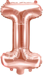 PartyDeco Balon folie Litera I , 35cm, rose gold (1 buc. ) (FB2M-I-019R)