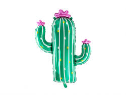 PartyDeco Balon din folie Cactus, 60x82 cm (FB80)