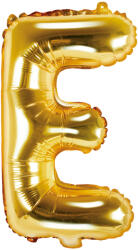 PartyDeco Balon folie Litera E , 35cm, auriu (1 buc. ) (FB2M-E-019)