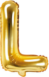 PartyDeco Balon folie Litera L , 35cm, auriu (1 buc. ) (FB2M-L-019)