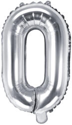 PartyDeco Balon folie Litera O , 35cm, argintiu (1 buc. ) (FB2M-O-018)