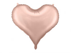 PartyDeco Balon de folie Inima Rosegold 75 cm (FB141S-019R)