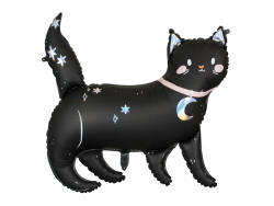 PartyDeco Balon de folie Pisica Neagra 95 cm (FB151)