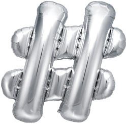 PartyDeco Balon folie , 35cm, argintiu (1 buc. ) (FB12M-018)