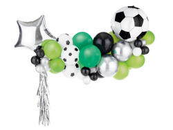 PartyDeco Ghirlanda de baloane - Fotbal, mix de culori, 150x126cm (GBN8)