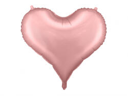 PartyDeco Balon de folie Inima roz bombon 75 cm (FB141S-081J)