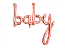 PartyDeco Balon folie Baby, rose gold, 73.5x75.5cm (1 buc. ) (FB42M-019R)