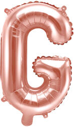 PartyDeco Balon folie Litera G , 35cm, rose gold (1 buc. ) (FB2M-G-019R)
