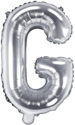 PartyDeco Balon folie Litera G , 35cm, argintiu (1 buc. ) (FB2M-G-018)