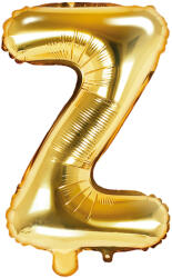 PartyDeco Balon folie Litera Z , 35cm, auriu (1 buc. ) (FB2M-Z-019)