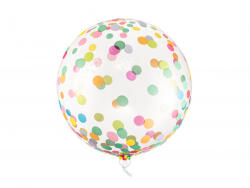 PartyDeco Balon Folie Orbz, Buline Colorate - 40 cm (ORB16-2-000)