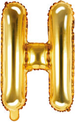 PartyDeco Balon folie Litera H , 35cm, auriu (1 buc. ) (FB2M-H-019)
