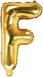 PartyDeco Balon folie Litera F , 35cm, auriu (1 buc. ) (FB2M-F-019)