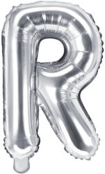PartyDeco Balon folie Litera R , 35cm, argintiu (1 buc. ) (FB2M-R-018)