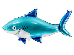 PartyDeco Balon din folie Rechin, 102x62 cm (FB69)