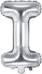PartyDeco Balon folie Litera I , 35cm, argintiu (1 buc. ) (FB2M-I-018)