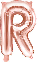 PartyDeco Balon folie Litera R , 35cm, rose gold (1 buc. ) (FB2M-R-019R)