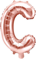 PartyDeco Balon folie Litera C , 35cm, rose gold (1 buc. ) (FB2M-C-019R)