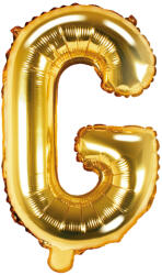 PartyDeco Balon folie Litera G , 35cm, auriu (1 buc. ) (FB2M-G-019)