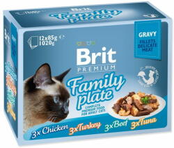  Brit Premium Cat Delicate vacsoratányér, filé mártásban Multi 1020g (12x85g)