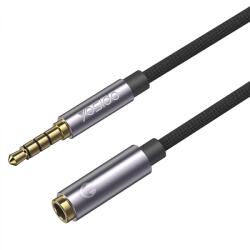 Cablu Audio Adaptor Jack la Jack 1m - Yesido (YAU26) - Black (KF236940)