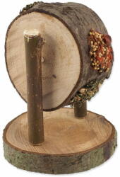 NATURE LAND Nibble kerek fából készült, sárgarépával, petrezselyemmel és köleszel töltött csemege 200g