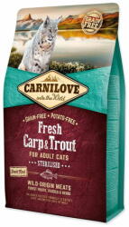 Carnilove Cat Fresh sterilizált ponty és pisztráng 2kg - változat vagy színválaszték keveréke