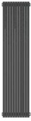 Lazzarini Grossetto design radiátor, egyenes, anthracite 680x1806 mm 389789 (389789)