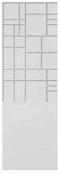 Lazzarini Patchwork design radiátor, egyenes, mineral white 1612x535 mm 388704 (388704)