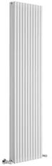 Lazzarini Grossetto V design radiátor, egyenes, fehér 389x1506 mm 383860 (383860)