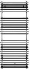 Lazzarini Catania design radiátor, egyenes, króm 1738x500 mm 386620 (386620)