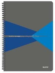 Leitz Office spirálfüzet, A4, vonalas, 90 lap, PP borító (szürke-kék) (LEITZ_44960035) (LEITZ_44960035)