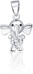 JVD Pandantiv drăguț din argint Elefant SVLP0182XD5BI00