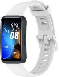4wrist Curea din silicon pentru Huawei Watch Band 8 - White
