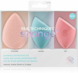 Real Techniques Sponge+ Poreless Perfection set cadou(pentru pielea cu imperfectiuni)