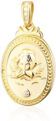 JVD Medalion aurit Îngeraș cu zirconii SVLP1104XF6GO00