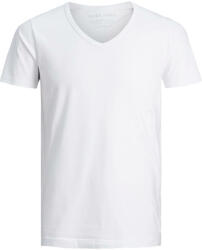 JACK & JONES Tricou pentru bărbați JJEBASIC V-neck TEE 12059219 OPT WHITE XL