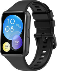 4wrist Curea din silicon pentru Huawei Watch FIT 2 Active - Black
